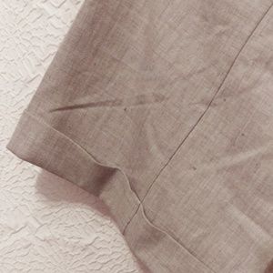 Grey Linen Wide-Legged Maternity Pants XL